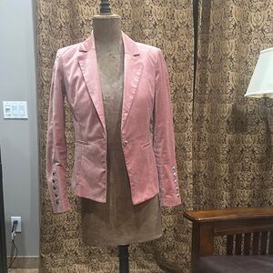 Pink Velvet Blazer